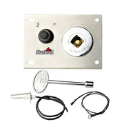 Stanbroil face plate and chrome valve showing clean mount, easy installation