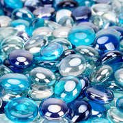 Stanbroil front packaging showing 10 lb mixed color fire glass beads enhancing aesthetics