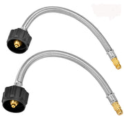 Stanbroil front packaging showing 2-pack pigtail hoses with clear product labeling and benefits