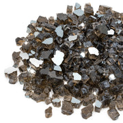 Stanbroil front packaging showing bronze reflective fire glass and clear branding benefit