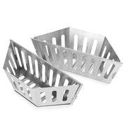 Stanbroil front view charcoal basket showing sturdy build and easy loading benefit