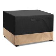 Stanbroil front view cover on fire pit showing full protection and neat fit