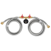Stanbroil front view of assembled splitter showing secure connections and safety