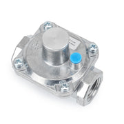 Stanbroil regulator front view showing robust metal body and inlet connection for durability