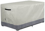 STEECA front view of covered deck box showing full protection benefit