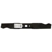 Stens mulching blade front view showing shape and balance benefit