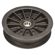 Stens flat idler front view showing full diameter and fit benefits