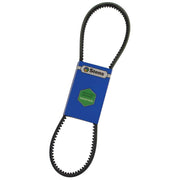 Stens front packaging showing replacement auger belt and compatibility
