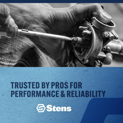 Two Stens pre-cut fuel lines laid out side-by-side for OEM-length replacement benefit