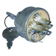 Stens ignition switch front view showing key slot and bezel for easy replacement