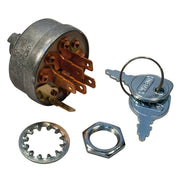 Stens ignition switch front view showing key slot and casing, clear brand fit