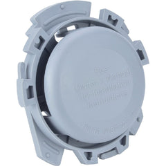 Stens seat switch front view showing gray housing and mounting points, clear fit