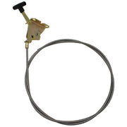 Stens throttle control cable front panel mount showing full assembly and clean fit
