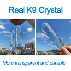 stino prism closeup showing K9 glass clarity and precision cut for stronger refraction