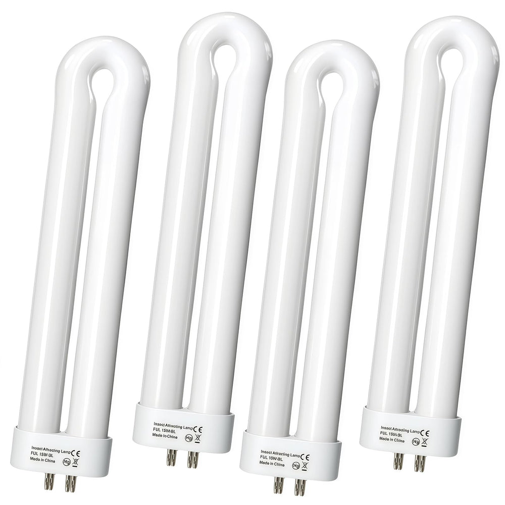 Stitokg front packaging showing four 15W replacement bulbs and contents benefit quick replacement