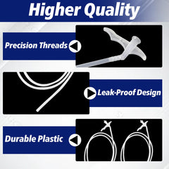 Stitokg hose texture and full length illustrating flexible reach for deep cavities