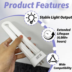 Stitokg bulb installed in insect-zapper demonstrating instant replacement and resumed protection