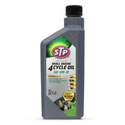 STP front label 32oz bottle showing product and clear identification, brand reliability