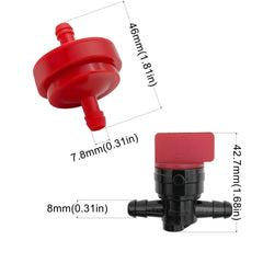 Strongthium shutoff valve mounted on engine line for easy fuel control benefit