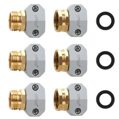 STYDDI front view of aluminum male and female connectors showing durable finish