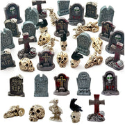 Suartus front packaging showing full 30-piece set and diverse tombstones for quick setup