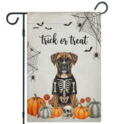 Subvise Boxer flag front view showing bold Halloween design and curb appeal