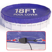 SUMMERBUDDY front view of 18 ft cover showing full fit and protection