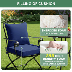 Summsun tufted back cushion close-up illustrating supportive foam fill