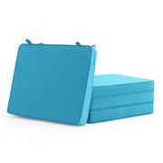 Summsun front view of teal cushions showing styling and fit benefit