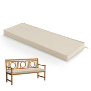 Summsun front view beige bench cushion showing neat finish and comfort
