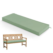 Summsun front view bench cushion showing sage green finish and clean lines for upgraded comfort