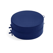 Summsun front view of navy round cushions showing neat fit and curb appeal