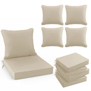 Summsun front view of four cream cushions showing neat fit and style benefit