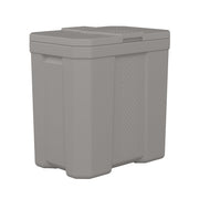 Suncast Commercial front view showing compact durable storage and neat organization