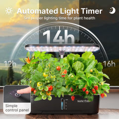 SUNCOZE LED panel closeup highlighting full-spectrum light for growth