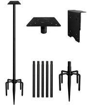 Sungaryard full-height pole front view showing stable support and placement benefit
