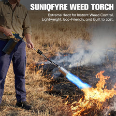 SuniqFyre steel nozzle closeup highlighting durable construction benefit