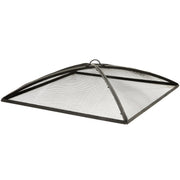Sunnydaze front view of 24-inch square screen for safe spark containment