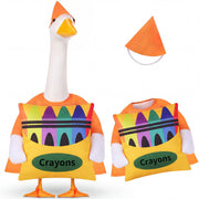 Sunnymove goose outfit front view showing apple design and neat fit