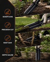 SUNPOW depth gauge detail with inch/cm markings aiding precise recovery