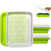 SUNPRO front view with dome showing complete sprouter kit and protective humidity lid benefit