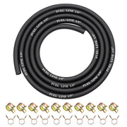 Sunxeke coiled fuel hose front view showing flexibility and full length