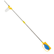 SUNYAY powder duster front view showing full unit and controls, practical reach