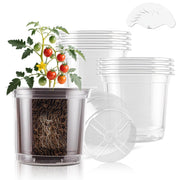 SupKing front view of clear 5-inch pot showing product and label, easy identification