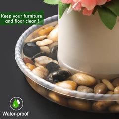 SupKing saucer under indoor plant catching water to protect furniture benefit