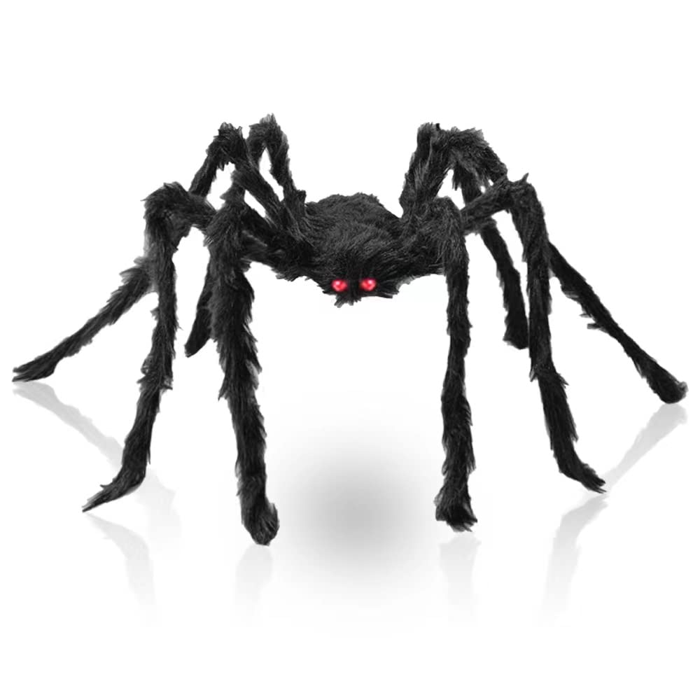 Supoice front view showing full 4.9 ft spider for yard impact