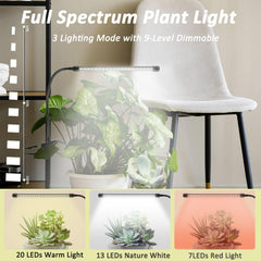SupreTop gooseneck positioned over a pot directing light where plants need it