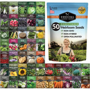 SURVIVAL GARDEN SEEDS front pouch showing weatherproof protection for long-term storage