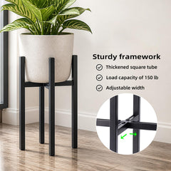 Sustivic pot fit expanded to 15 inches showing versatility for large planters