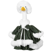 Suzile porch goose front view showing festive outfit and curb appeal